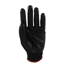 Top nitrile coated pvc safety resistant  waving style glove